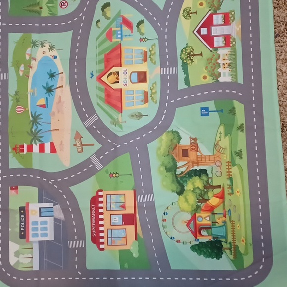 Christmas Gift for Toddler Boy Cars Play Mat Tapestry for Nursery - Picture 3 of 5